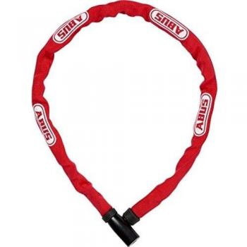 Abus 4804K Candado de Cadena, Unisex, Rojo, 75 cm