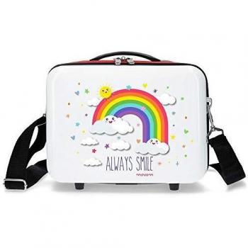 Movom Neceser Arcoiris Always Smile Blanco 29x21x15 cms ABS