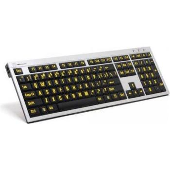 LogicKeyboard LKB-LPRNTYB-AJPU USB Francese Nero e Argento