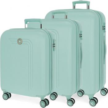 Juego de Maletas Movom Riga rígidas 55-70-80cm turquesa