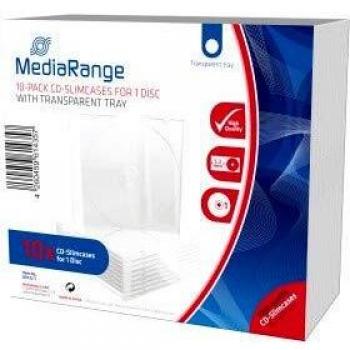 MediaRange Slimcase CD Nero 25 R Vuoto