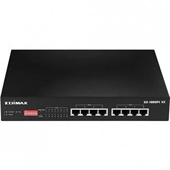 Switch PoE+ Gigabit Ethernet 8 Porte a Lungo Raggio, GS-1008PL V2