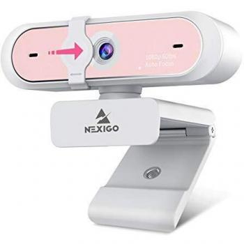 NexiGo 60FPS AutoFocus 1080P Webcam Rosa