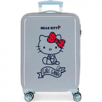 Maleta de Cabina Hello Kitty Girl Gang Rígida Azul
