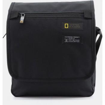 Bandolera de nylon con solapa y cremallera National Geographic