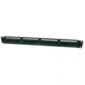 Pannello patch 19 non schermato UTP 24 porte RJ45 categoria 6