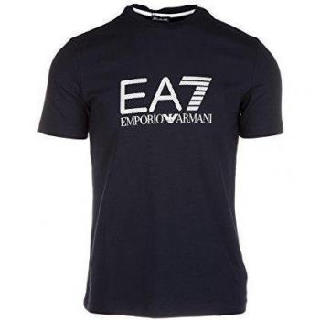 Emporio Armani EA7 camiseta de manga corta cuello redondo hombre nuevo azul EU M