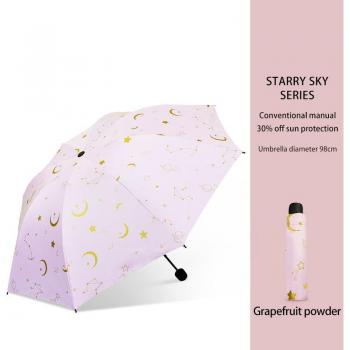 Paraguas automático para mujer con diseño de cielo estrellado