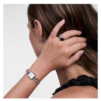 Reloj de Mujer Jolie Chain en Plata 15.4x18.2 mm