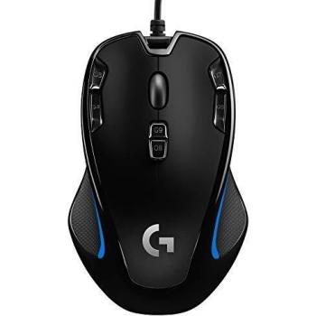 Logitech G300s Mouse Gaming Ottico, 2.500 DPI, RGB, Design Leggero, 9 Pulsanti Programmabili, Memoria Integrata, Per Entrambe le Mani, Compatibile con PC/Mac/Laptop, Nero