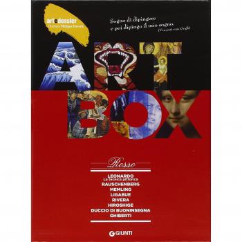 Dossier d'art. Box rosso: Leonardo. La tecnica pittorica-Rauschenberg-Memling-Ligabue-Rivera-Hiroshige-Duccio di Buoninsegna-Ghiberti. Ediz. illustrata