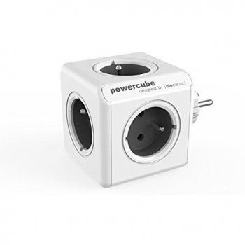 Allocacoc PowerCube Original Type E Interior 5salidas AC Gris Base múltiple