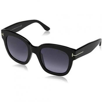 Tom Ford FT0613 01C 52 Monturas de Gafas, Negro (Negro LucidoFumo Specchiato), 52.0 Unisex Adulto