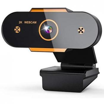 Webcam 2K Full HD con microfono anti-rumore
