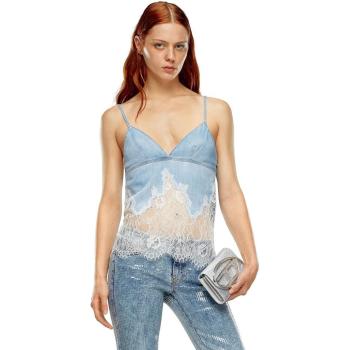 Top de Tirantes Encajado Diesel Azul Profundo