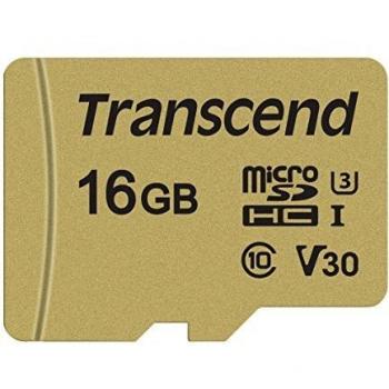 Transcend TS16GUSD500S microSDHC 500S Scheda di Memoria, 16 GB