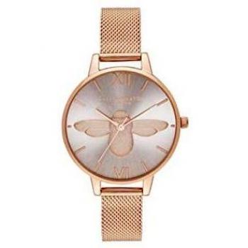 Reloj Oliviana 34mm – Pulsera de malla dorada