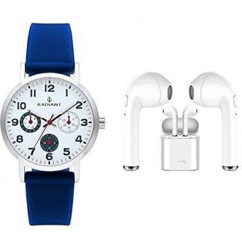 Reloj Infantil Radiant RA448708: Estilo Plateado y Gris en Silicona