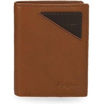 Pepe Jeans. Cartera de piel Striking vertical Beige