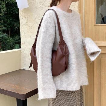 Bolsa Bandolera Retro de Piel para Mujer