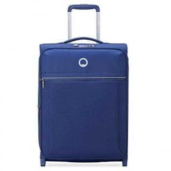 Maleta Trolley Expandible Delsey Brochant 2.0, Negro y Azul, 4 Ruedas Dobles