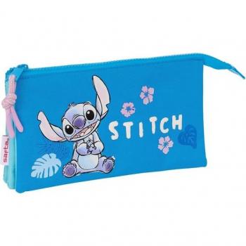 Producto: Portatodo de tres compartimentos con temática de Hawaii y Stitch