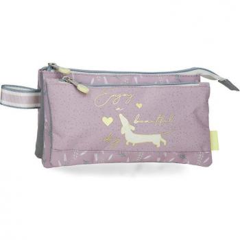 Estuche Enso para niños Beautiful Day Tres Compartimentos Morado