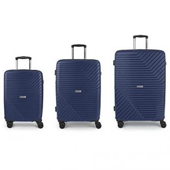 Gabol Juego de 3 Maletas Rígidas Expandibles Osaka Azul 52x30x77 Cms