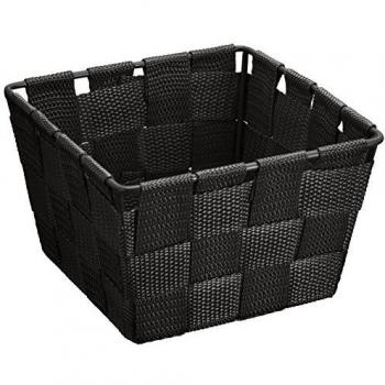 Cesto de baño negro 14 x 9 x 14 cm