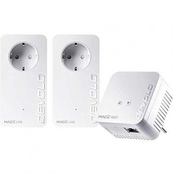 Devolo Magic 1 WiFi Multimedia Power Kit con velocità di 1200 Mbit, tecnologia Powerline e WLAN AC Mesh