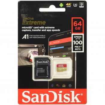 SanDisk Extreme 64 GB microSDXC + adattatore SD