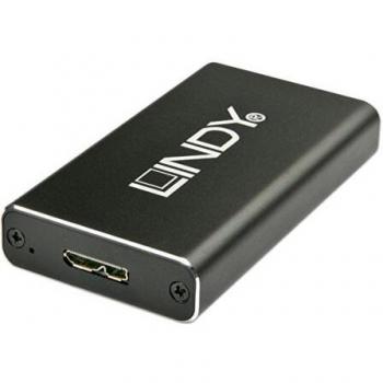 Box SSD Esterno Lindy 43117 USB 3.0 mSATA Nero