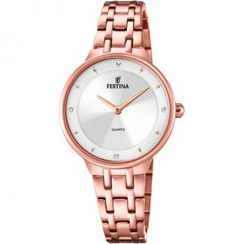 Reloj De Mujer Festina Mademoiselle F20602/1 Con Esfera Plateada