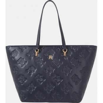 Bolso Tote Tommy Hilfiger Azul Marino con Monograma