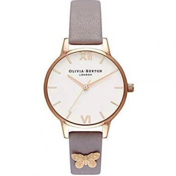 Reloj mariposa gris lila y oro rosa Olivia Burton