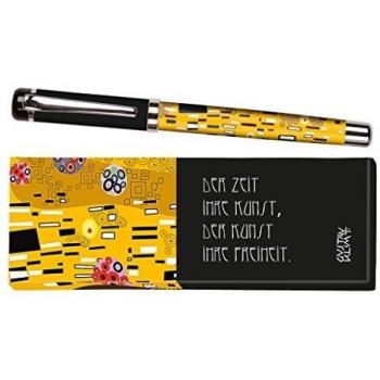 Moses libri_x Bolígrafo de tinta Jane Austen con mina intercambiable en una caja de regalo, color amarillo