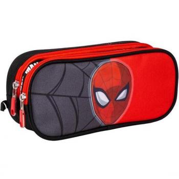 Estuche Portatodo 2 Compartimentos Spiderman Black