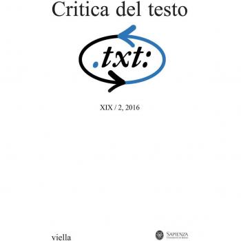 Critica del testo (2016). Vol. 192