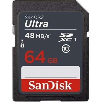 SanDisk Ultra SDXC Memory Card da 64 GB, fino a 48 MB/s, Classe 10