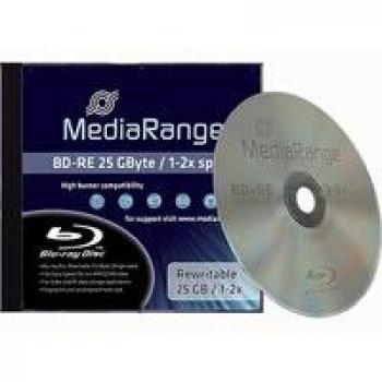 MediaRange MR491 25 GB Disco Blu‑Ray BD‑RE Vergine