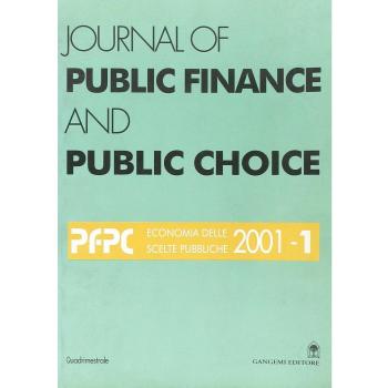 Journal of public finance and public choice. Economia delle scelte pubbliche