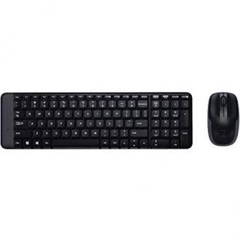 Logitech Wireless Combo MK220 tastiera Mouse incluso RF Wireless QWERTY Greco Nero