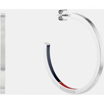 Pendientes de Aro Superposición en esmalte Tommy Hilfiger