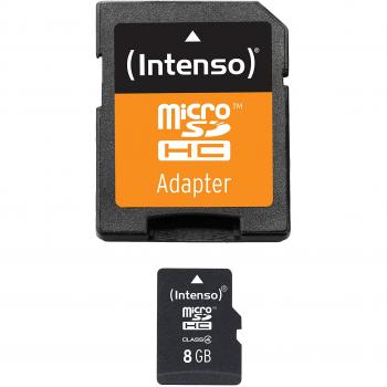 Intenso Scheda di Memoria 8GB con Adattatore SD