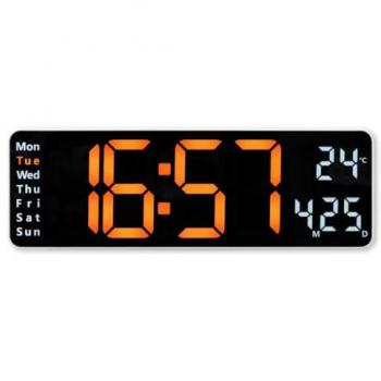 Reloj Digital Rectángulo Negro Hama Santa Cruz