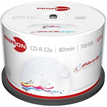 Primeon 2761109 CD-R 80 vergine 700 MB 50 pz. Torre stampabile