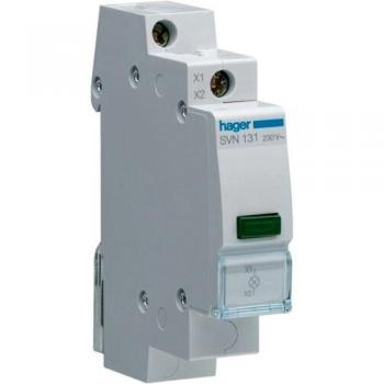 Hager SVN131 Interruttore Automatico con Segnalatore Verde