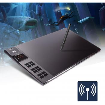 Huion Giano WH1409 – Tablet grafico wireless pen & 12 shortcut keys