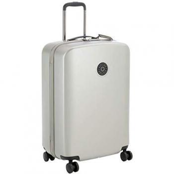 Kipling CURIOSITY M Maleta de mano, 68 cm, 81 litros, Plateado (Metallic Glow)