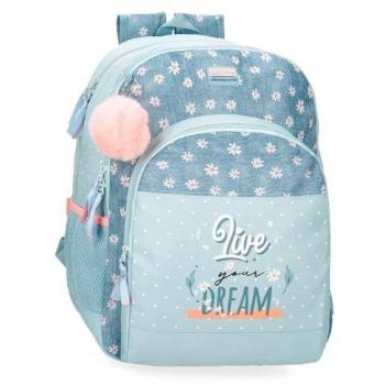 Mochila Escolar Movom “Live Your Dreams” Verde